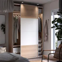 Dulap Ikea Pax/Mehamn 150 x 66 x 236.4 / DSP / Alb photo 4