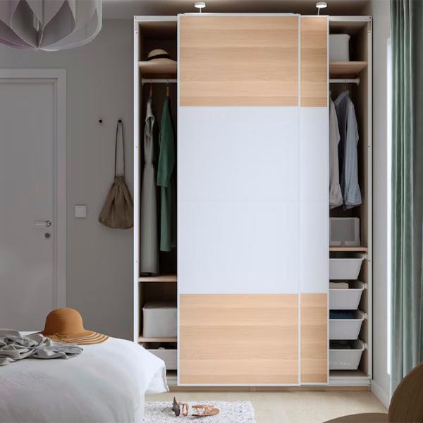 Dulap Ikea Pax/Mehamn 150 x 66 x 236.4 / DSP / Alb photo 6