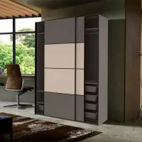 Шкаф Ikea Pax/Mehamn 150 x 66см x 236.4 / ДСП / Темно серый photo 4