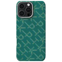 Husă pentru smartphone Apple iPhone 16 Pro Pitaka / MagSafe Back / PC / Gold Green