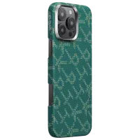 Husă pentru smartphone Apple iPhone 16 Pro Pitaka / MagSafe Back / PC / Gold Green photo 2