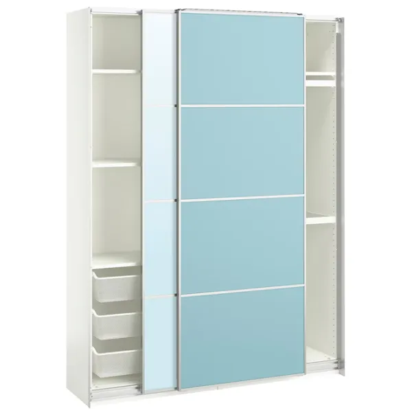 Dulap Ikea Pax/Mehamn/Auli 150 x 44 x 201.2 / DSP / Alb photo 2