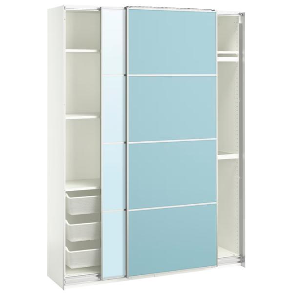 Dulap Ikea Pax/Mehamn/Auli 150 x 44 x 201.2 / DSP / Alb photo 2