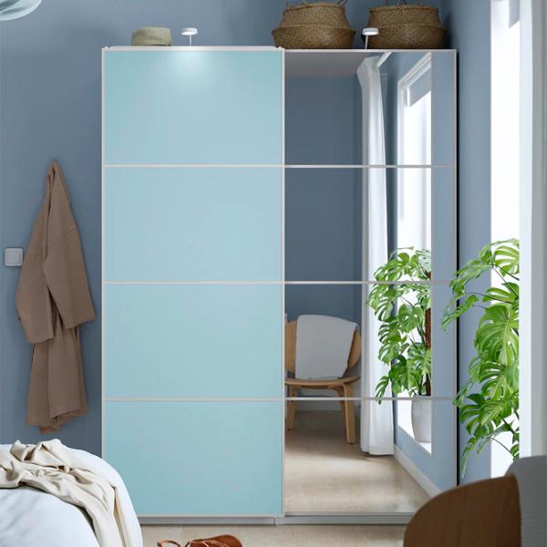 Dulap Ikea Pax/Mehamn/Auli 150 x 44 x 201.2 / DSP / Alb photo 3