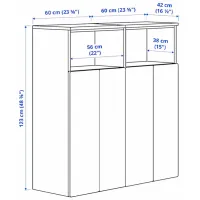 Dulap Ikea Smastad/Platsa 120 x 42 x 123 / DSP / Alb photo 6