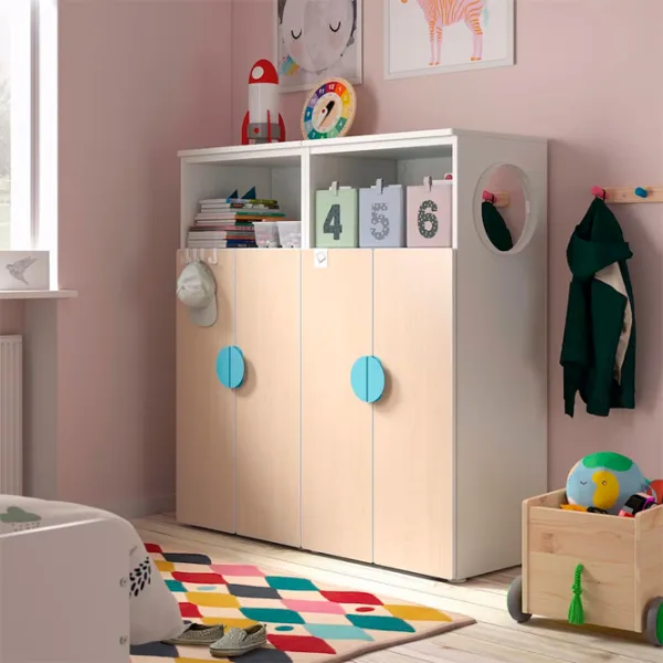 Шкаф Ikea Smastad/Platsa 120 x 42см x 123 / ДСП / Белый photo 2