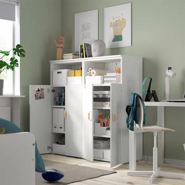 Шкаф Ikea Smastad/Platsa 120 x 42см x 123 / ДСП / Белый photo 4