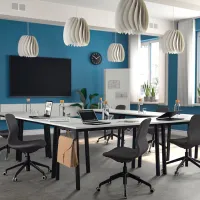 Masă de birou Ikea Mittzon PAL/ White photo 2