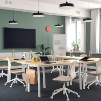 Masă de birou Ikea Mittzon PAL/ Beige photo 2