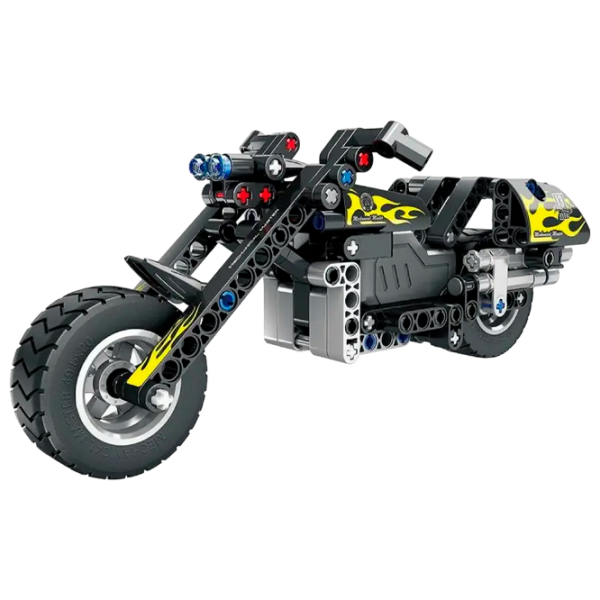 Конструктор XTech Pull Back Motorbike Мотоцикл/ Черный photo 2