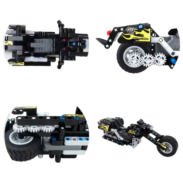Конструктор XTech Pull Back Motorbike Мотоцикл/ Черный photo 3