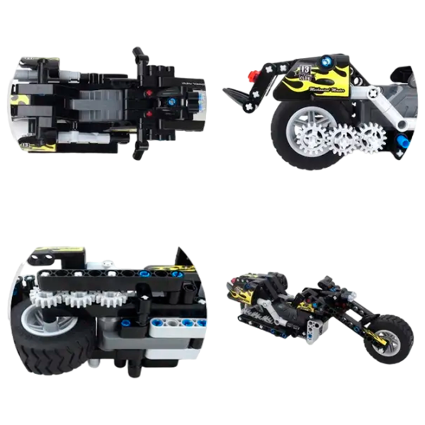 Конструктор XTech Pull Back Motorbike Мотоцикл/ Черный photo 3