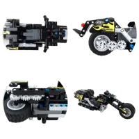 Конструктор XTech Pull Back Motorbike Мотоцикл/ Черный photo 3