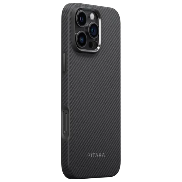 Husă pentru smartphone Apple iPhone 16 Pro Max Pitaka / MagSafe Back / PC / Gray Black photo 2 Husă pentru smartphone Apple iPhone 16 Pro Max Pitaka / MagSafe Back / PC / Gray Black photo 2