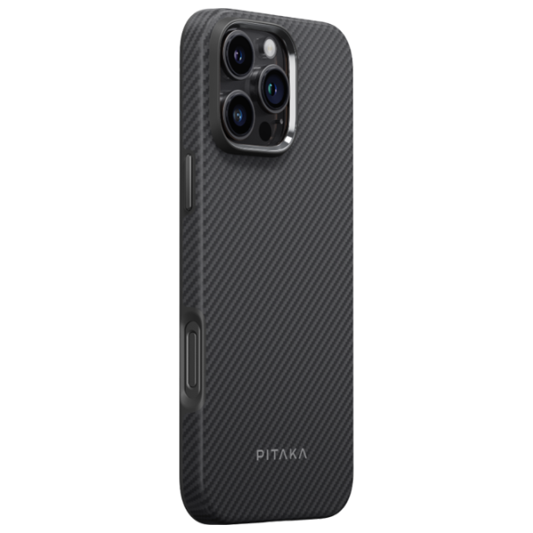 Husă pentru smartphone Apple iPhone 16 Pro Max Pitaka / MagSafe Back / PC / Gray Black photo 2 Husă pentru smartphone Apple iPhone 16 Pro Max Pitaka / MagSafe Back / PC / Gray Black photo 2