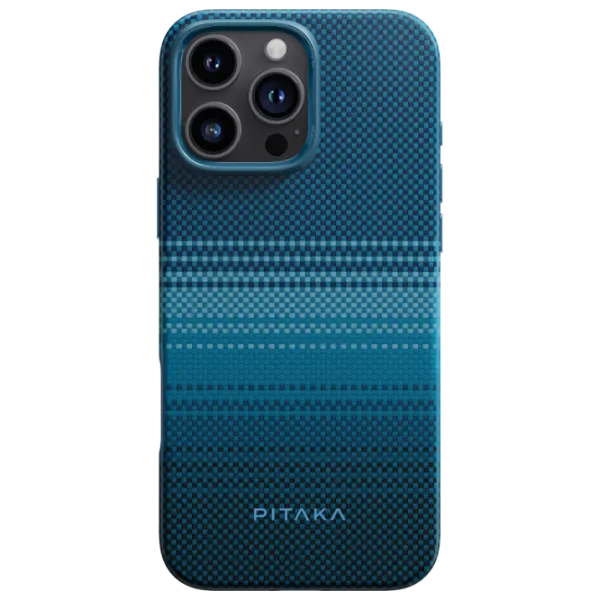 Husă pentru smartphone Apple iPhone 16 Pro Max Pitaka / MagSafe Back / PC / Light Blue photo 1