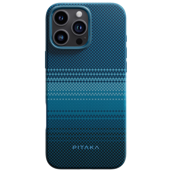 Husă pentru smartphone Apple iPhone 16 Pro Max Pitaka / MagSafe Back / PC / Light Blue photo 1