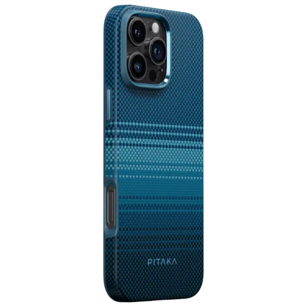 Husă pentru smartphone Apple iPhone 16 Pro Max Pitaka / MagSafe Back / PC / Light Blue photo 2
