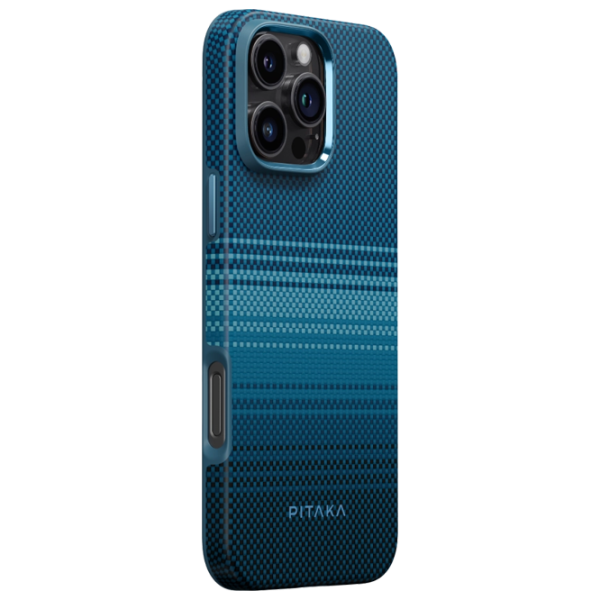 Husă pentru smartphone Apple iPhone 16 Pro Max Pitaka / MagSafe Back / PC / Light Blue photo 2