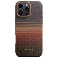 Чехол для смартфона Apple iPhone 16 Pro Max Pitaka / MagSafe Back / PC / Светлый Коричневый