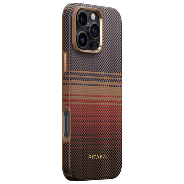 Husă pentru smartphone Apple iPhone 16 Pro Max Pitaka / MagSafe Back / PC / Light Brown photo 2