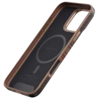 Husă pentru smartphone Apple iPhone 16 Pro Max Pitaka / MagSafe Back / PC / Light Brown photo 3