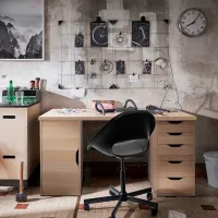 Офисный стол Ikea Lagkapten/Alex ДСП/ Дуб Сонома photo 3