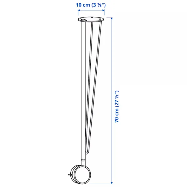 Masă de birou Ikea Anfallare/Krille PAL/ Brown photo 4