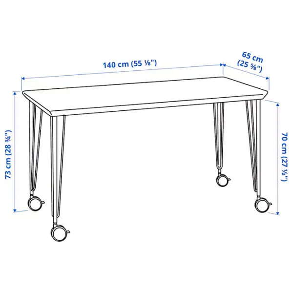 Masă de birou Ikea Anfallare/Krille PAL/ Brown photo 5