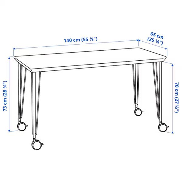 Masă de birou Ikea Anfallare/Krille PAL/ Brown photo 5