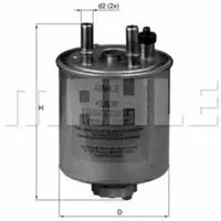 Filtru combustibil Mahle KL 638 10 mm photo 5