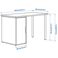 Masă de birou Ikea Lagkapten/Alex MDF/ Anthracite photo 7