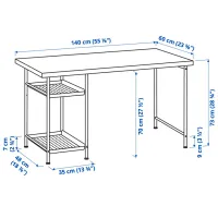 Masă de birou Ikea Lagkapten/Spand PAL/ Stejar Sonoma photo 6