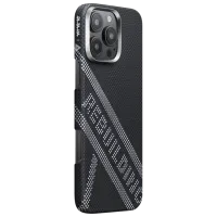 Husă pentru smartphone Apple iPhone 16 Pro Pitaka / MagSafe Back / PC / White Black photo 2