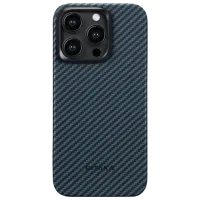 Чехол для смартфона Apple iPhone 15 Pro Pitaka / MagSafe Back / PC / Черный Синий