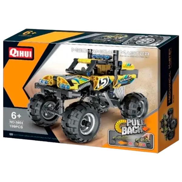 Конструктор XTech Pull Back Off-Road Транспорт/ Желтый photo 1