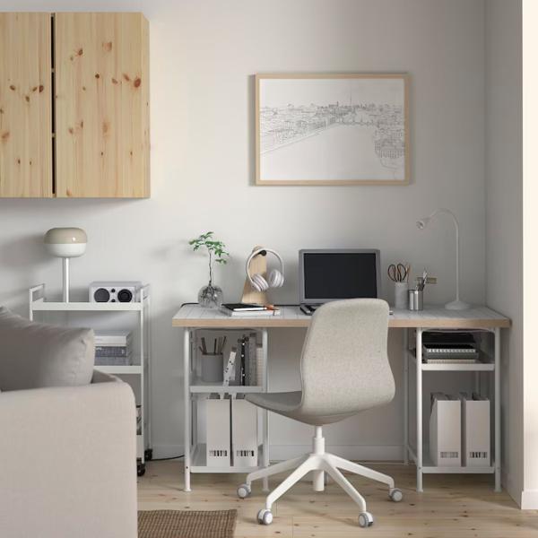 Офисный стол Ikea Lagkapten/Spand ДСП/ Антрацит photo 2