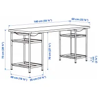 Masă de birou Ikea Lagkapten/Spand PAL/ Anthracite photo 5
