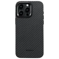 Чехол для смартфона Apple iPhone 15 Pro Pitaka / MagSafe Back / PC / Черный Серый