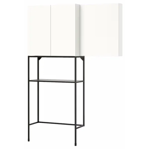 Шкаф пенал Ikea Enhet Напольная / ДСП / Белый - Антрацит photo 1 Шкаф пенал Ikea Enhet Напольная / ДСП / Белый - Антрацит photo 1