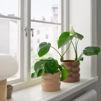 Ghiveci pentru flori Ikea Hasselbukett Brown / Ceramică / Pe pervaz photo 4