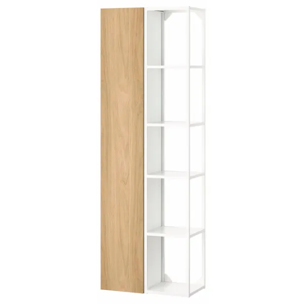 Шкаф пенал Ikea Enhet Напольная / ДСП / Белый - Дуб photo 1 Шкаф пенал Ikea Enhet Напольная / ДСП / Белый - Дуб photo 1