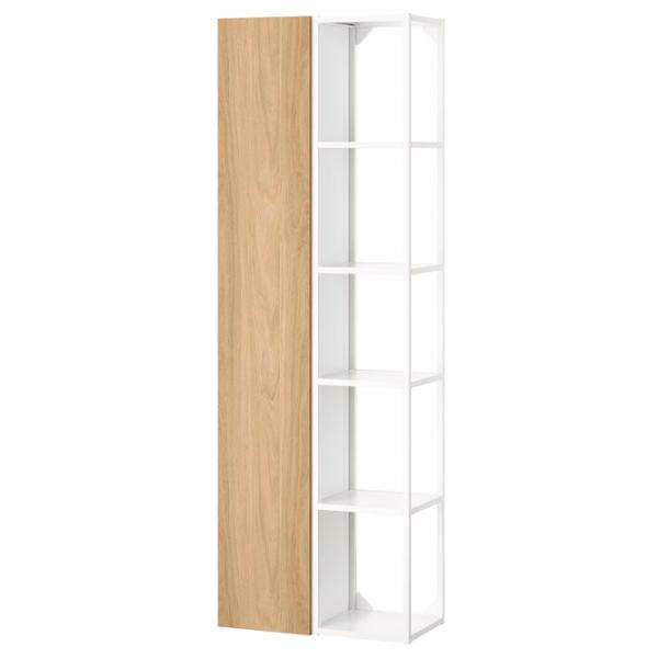 Шкаф пенал Ikea Enhet Напольная / ДСП / Белый - Дуб photo 1 Шкаф пенал Ikea Enhet Напольная / ДСП / Белый - Дуб photo 1
