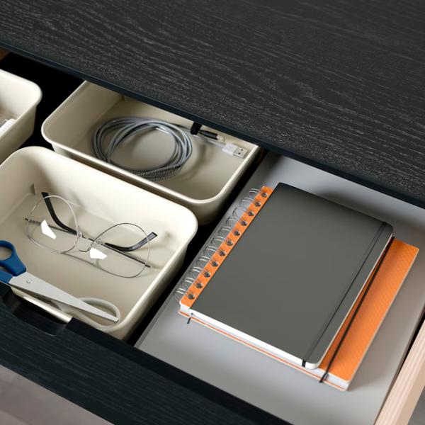 Офисный стол Ikea Ridspo ДСП/ Antracit photo 2