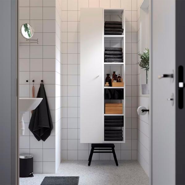 Шкаф пенал Ikea Enhet Напольная / ДСП / Белый photo 3 Шкаф пенал Ikea Enhet Напольная / ДСП / Белый photo 3