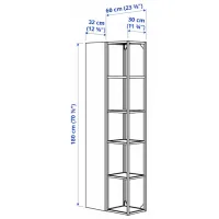 Dulap penal Ikea Enhet Pe podea / DSP / White photo 4