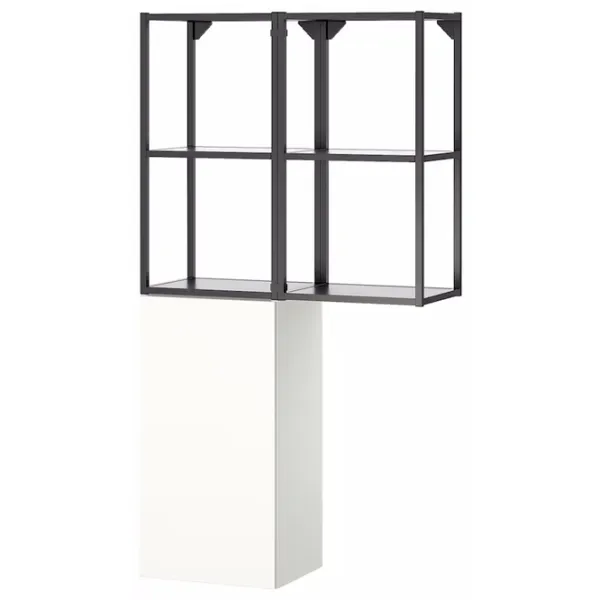 Шкаф пенал Ikea Enhet Настенная / ДСП / Белый - Антрацит photo 1 Шкаф пенал Ikea Enhet Настенная / ДСП / Белый - Антрацит photo 1