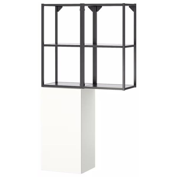Шкаф пенал Ikea Enhet Настенная / ДСП / Белый - Антрацит photo 1 Шкаф пенал Ikea Enhet Настенная / ДСП / Белый - Антрацит photo 1
