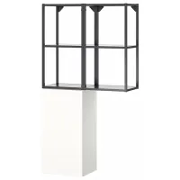 Шкаф пенал Ikea Enhet Настенная / ДСП / Белый - Антрацит