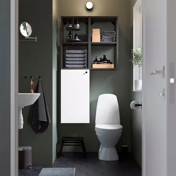 Шкаф пенал Ikea Enhet Настенная / ДСП / Белый - Антрацит photo 3 Шкаф пенал Ikea Enhet Настенная / ДСП / Белый - Антрацит photo 3